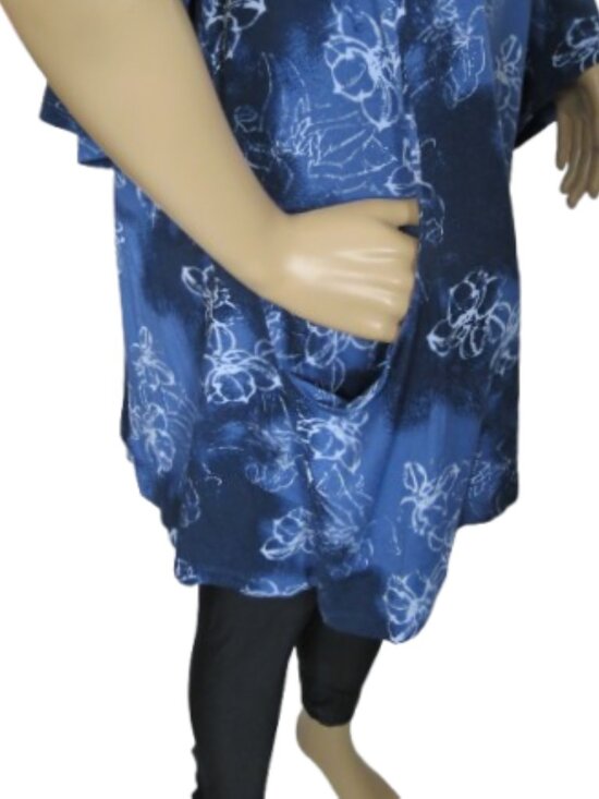 Joy Is Contagious Relaxed Fit 3/4 Sleeve Tunic Top - Picture 5 of 7